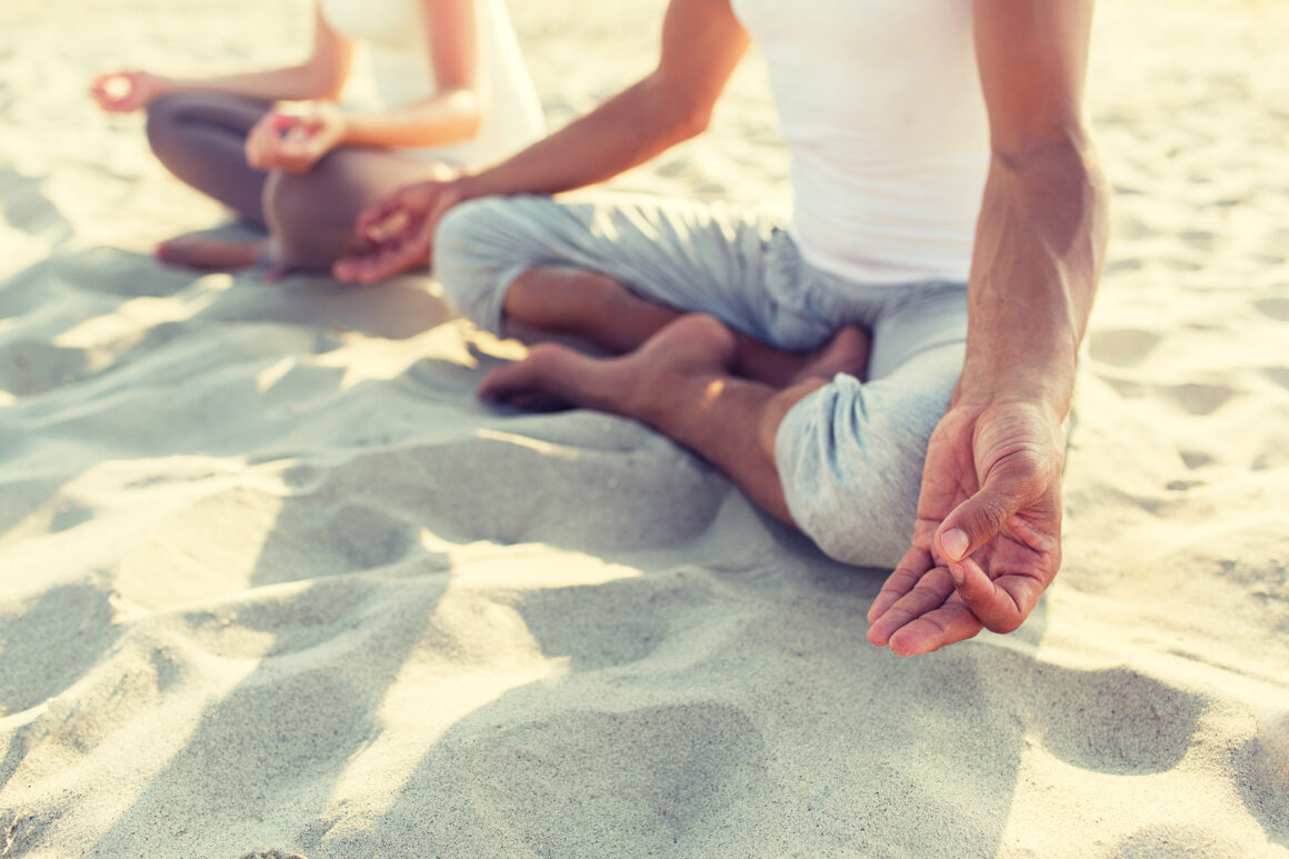 Yoga on the beach